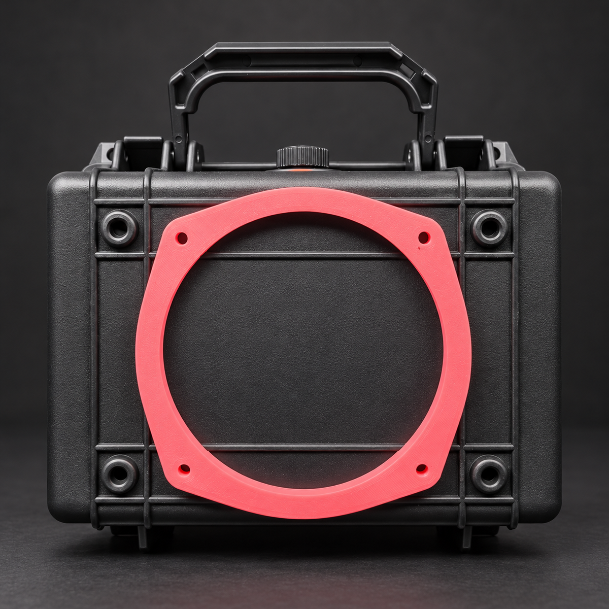 Pink rear spacer shown on Apache 1800 case; spacer only