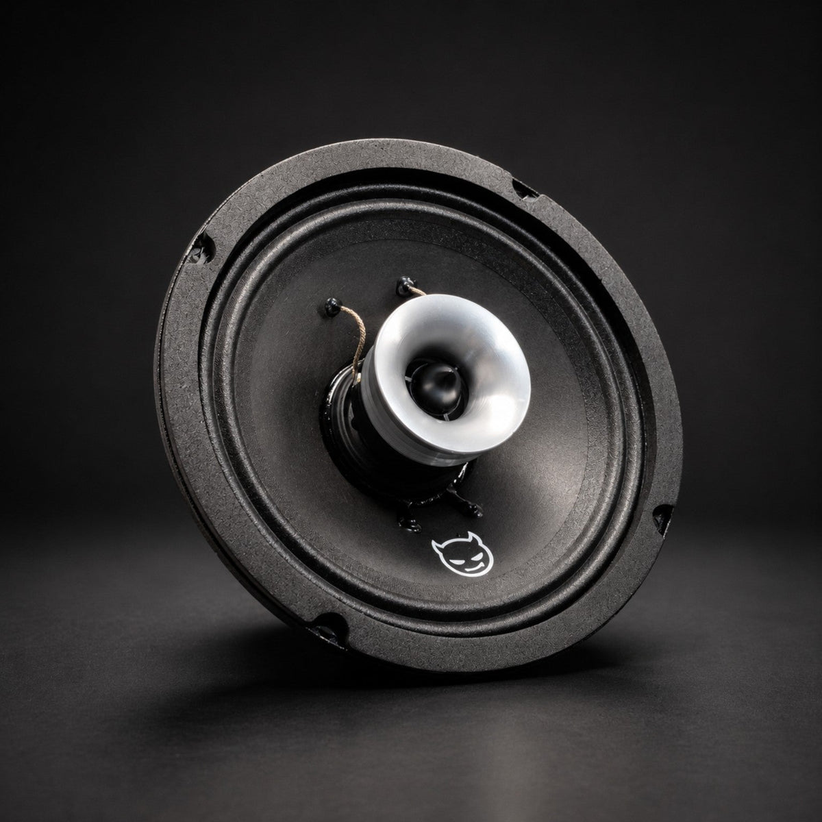 Angled front studio view of the BBS Inferno 65CXN 6.5-inch coaxial speaker