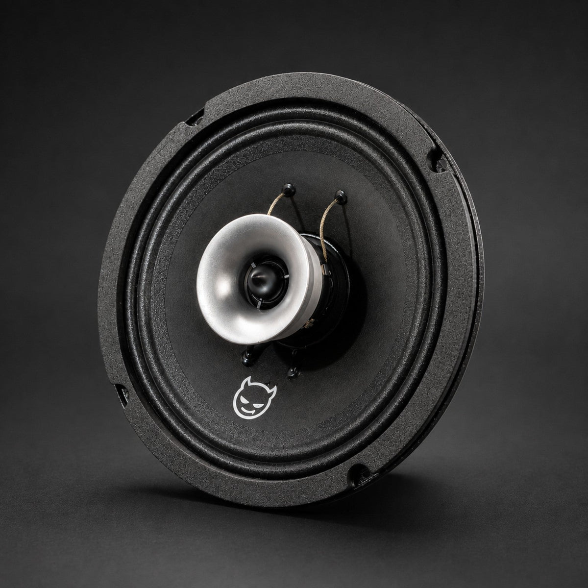 Three-quarter front studio view of the BBS Inferno 65CXN coaxial speaker