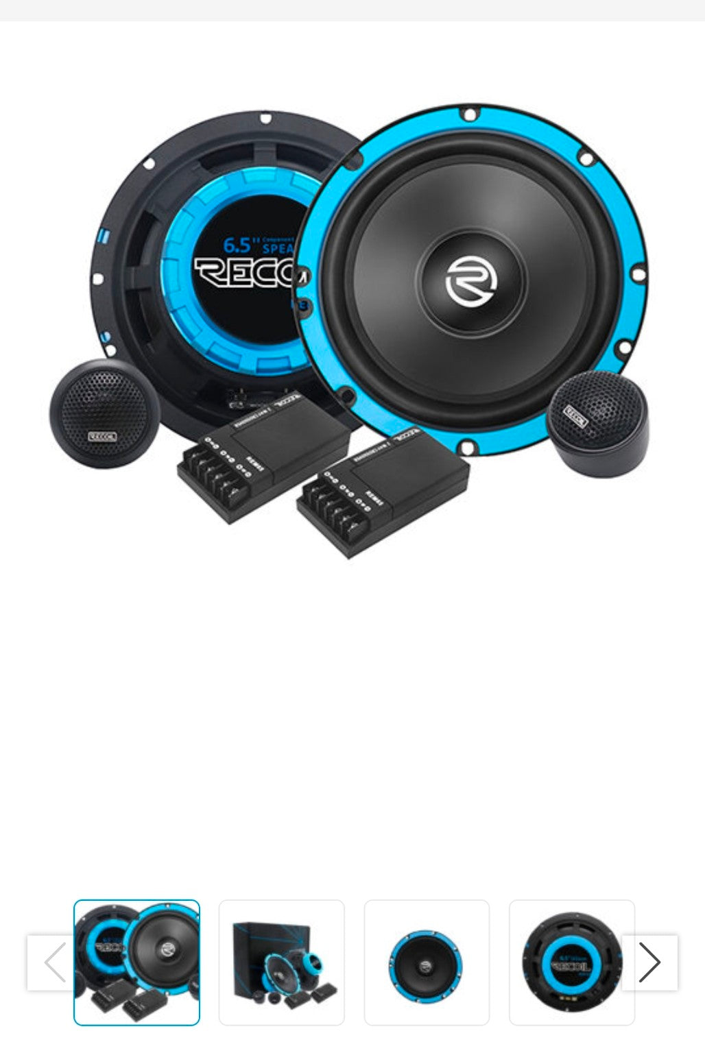 Recoil REM65 6.5-inch component speaker set fitment reference