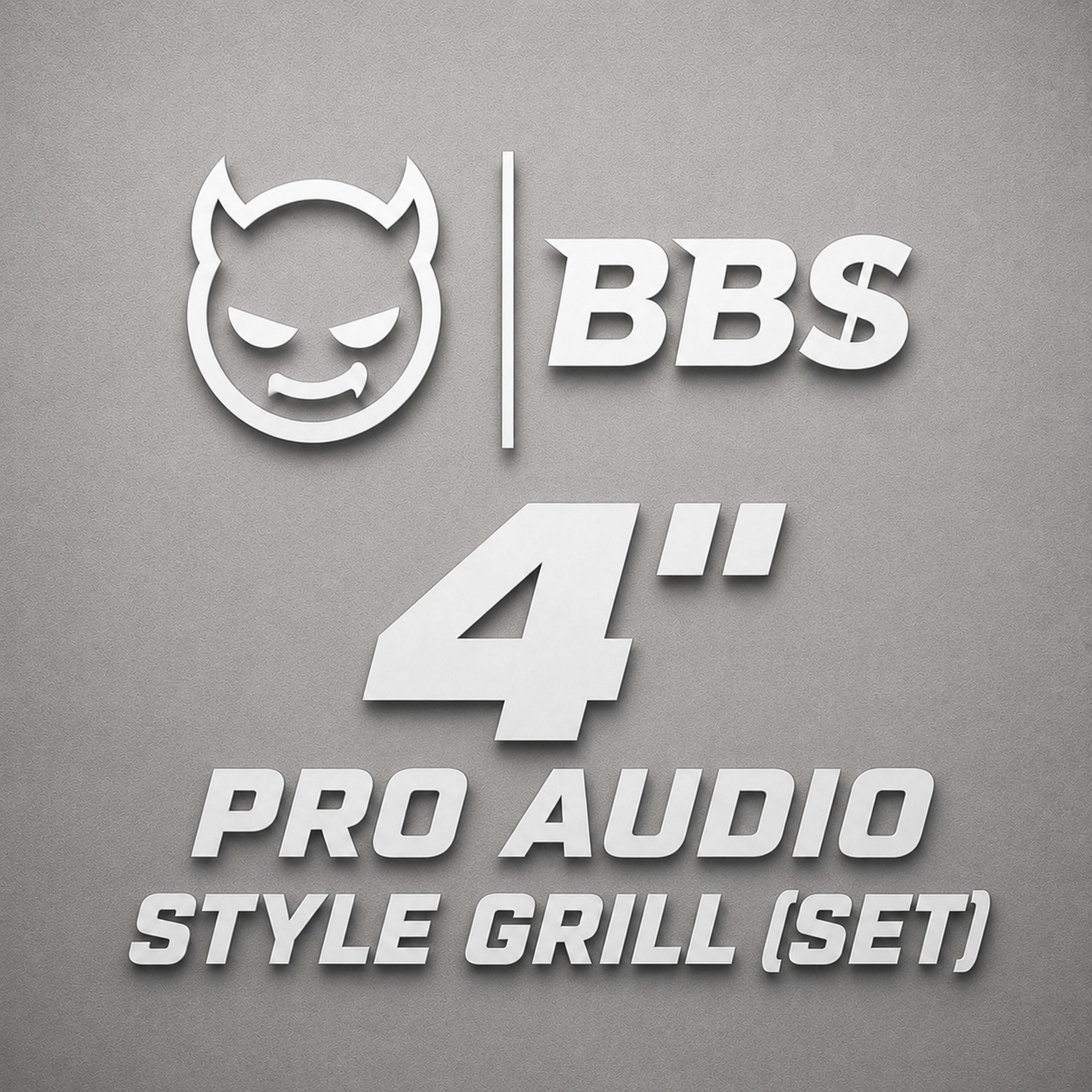 4" Pro Audio Style Grills