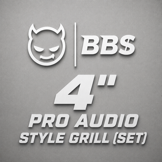 4" Pro Audio Style Grills