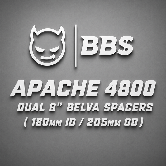 Apache 4800 Dual 8" Belva Spacers