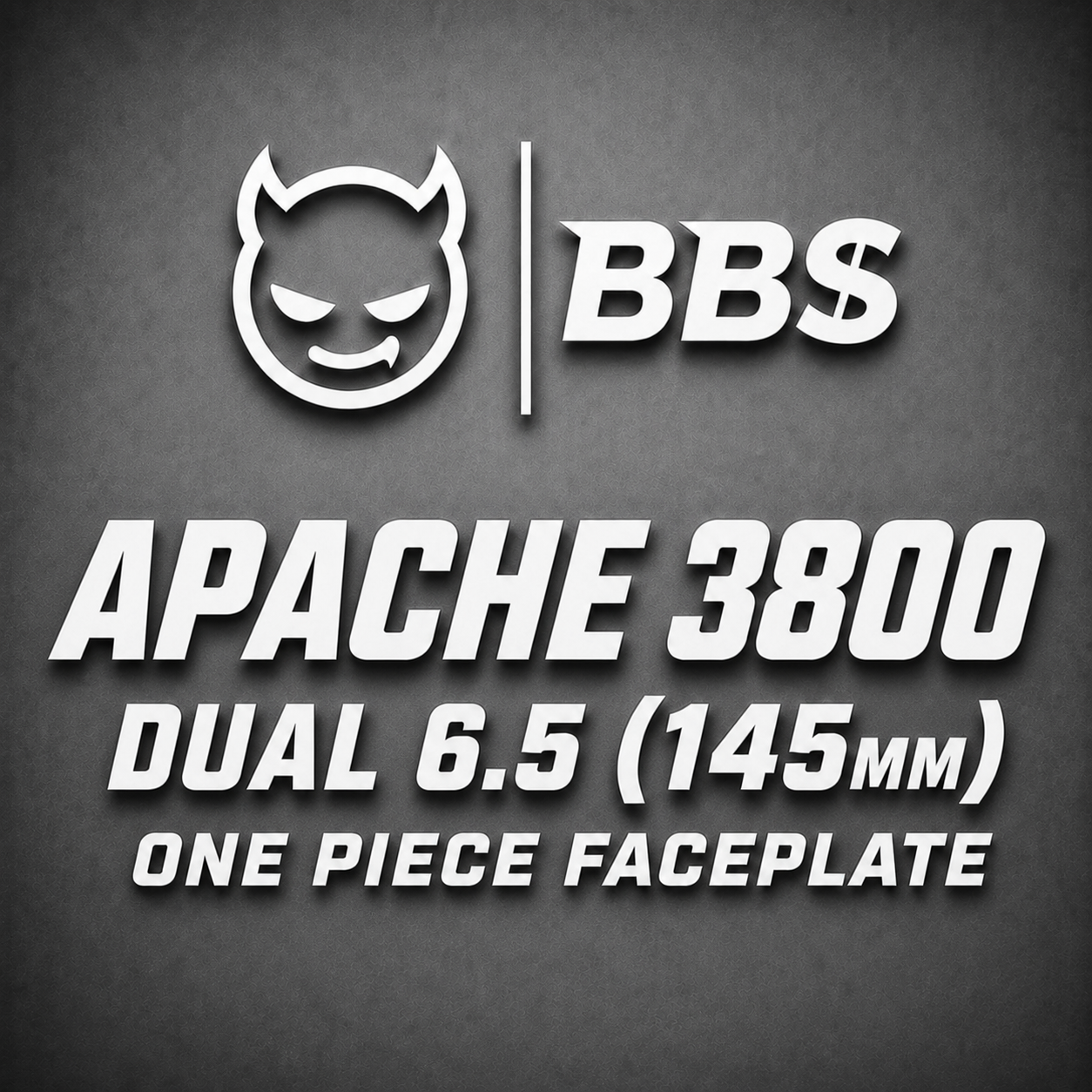 3800 Dual 6.5 One Piece Faceplate
